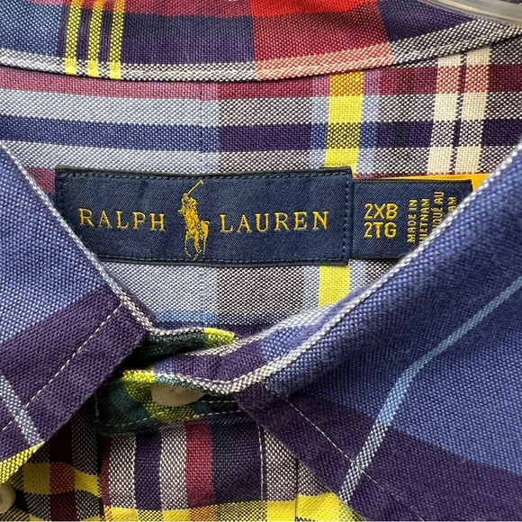 Ralph Lauren plaid button down SZ 2XB - Picture 3 of 3